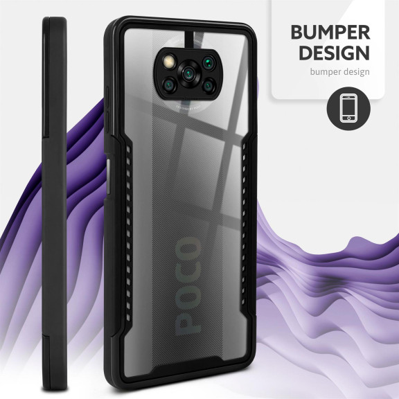 ONEFLOW Vanguard Case Poco X3 Pro Bumper durchsichtig – Weiteres Produktbild 3