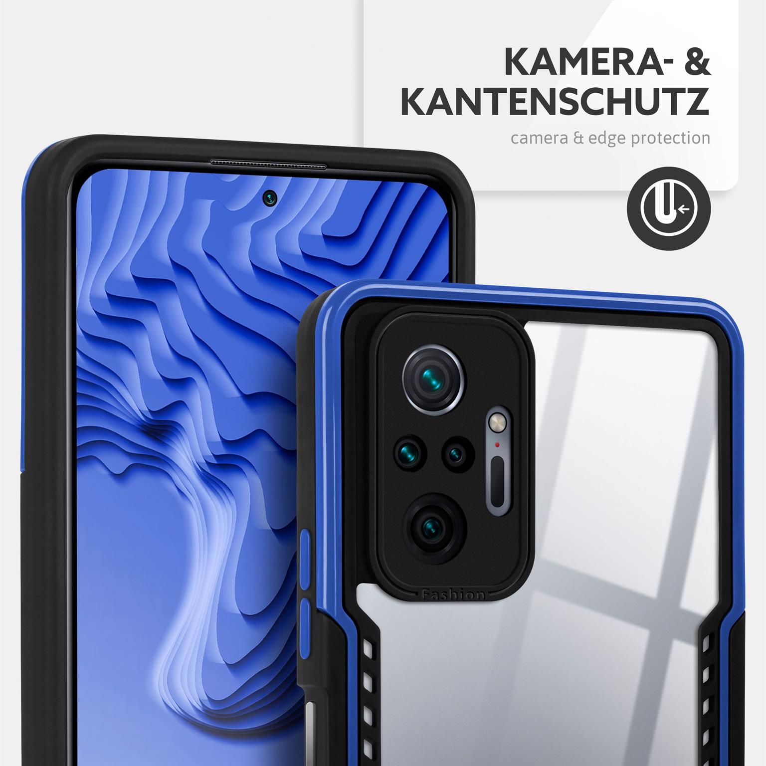 ONEFLOW Vanguard Case Redmi Note 10 Pro Bumper durchsichtig – Weiteres Produktbild 1