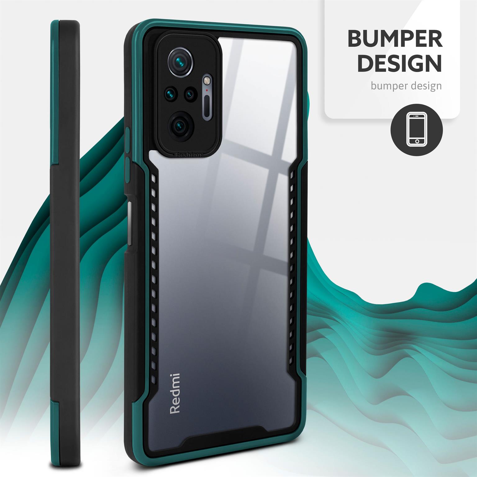 ONEFLOW Vanguard Case Redmi Note 10 Pro Bumper durchsichtig – Weiteres Produktbild 2