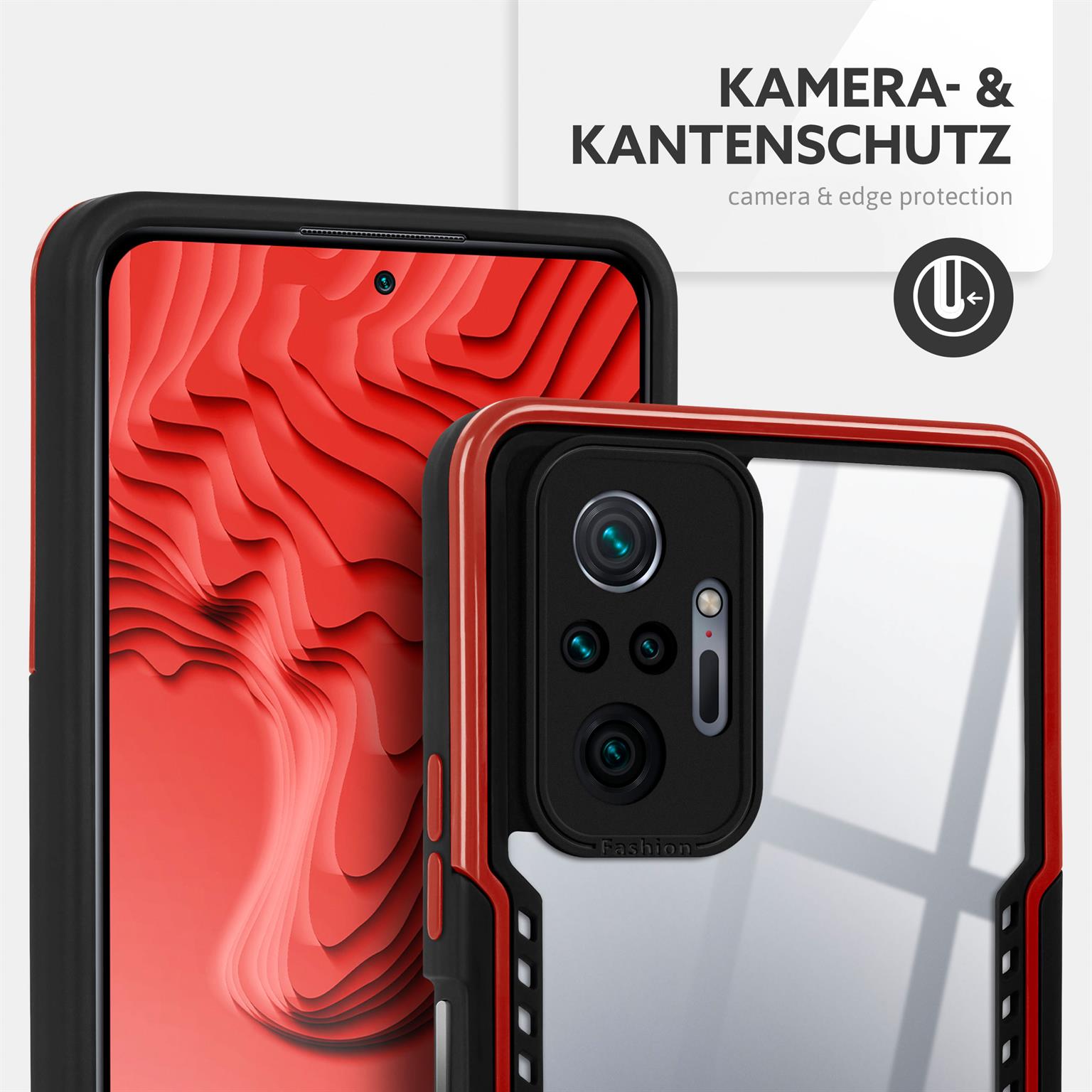 ONEFLOW Vanguard Case Redmi Note 10 Pro Bumper durchsichtig – Weiteres Produktbild 1