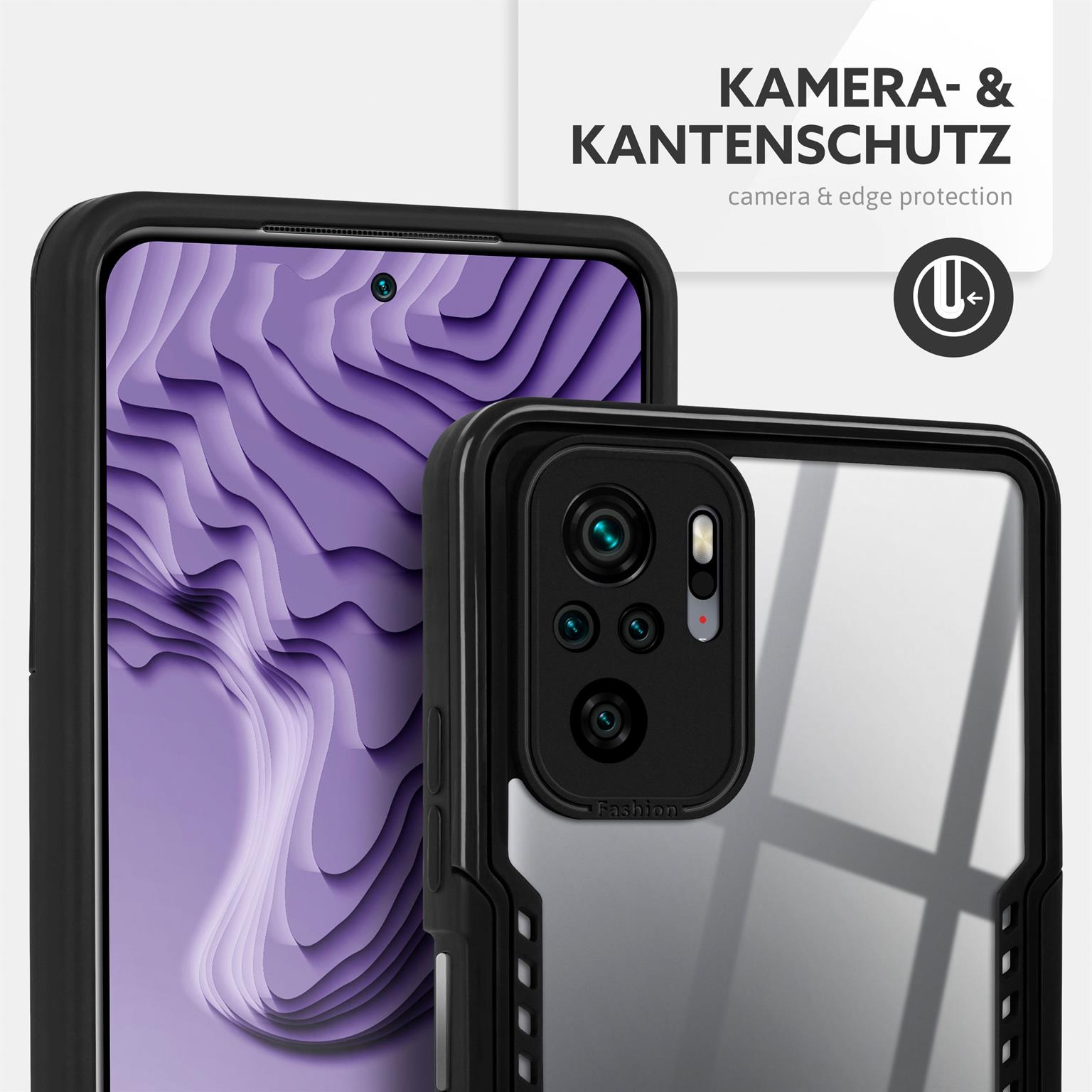 ONEFLOW Vanguard Case Redmi Note 10S Bumper durchsichtig – Weiteres Produktbild 2