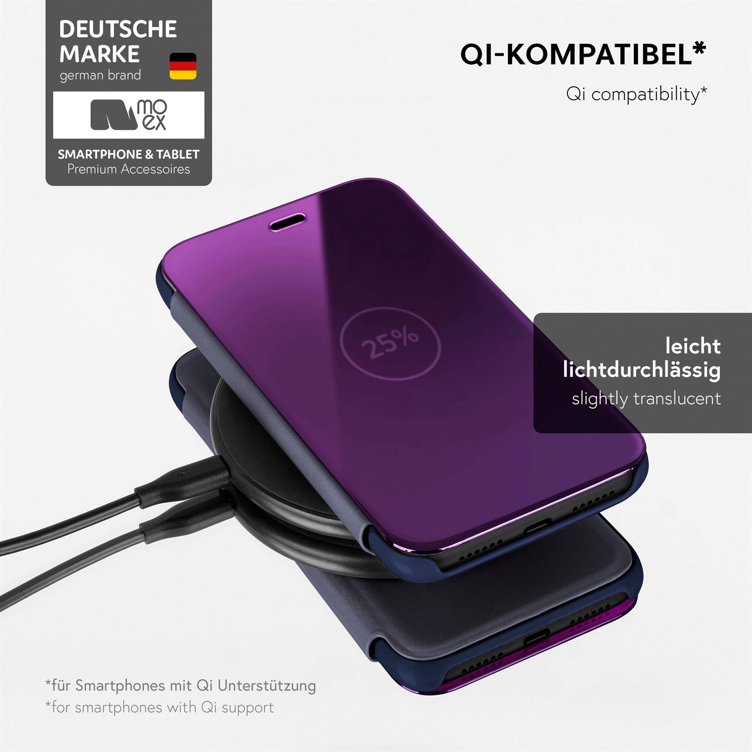 moex Void Case iPhone X Klapphülle Hochglanz – Weiteres Produktbild 4