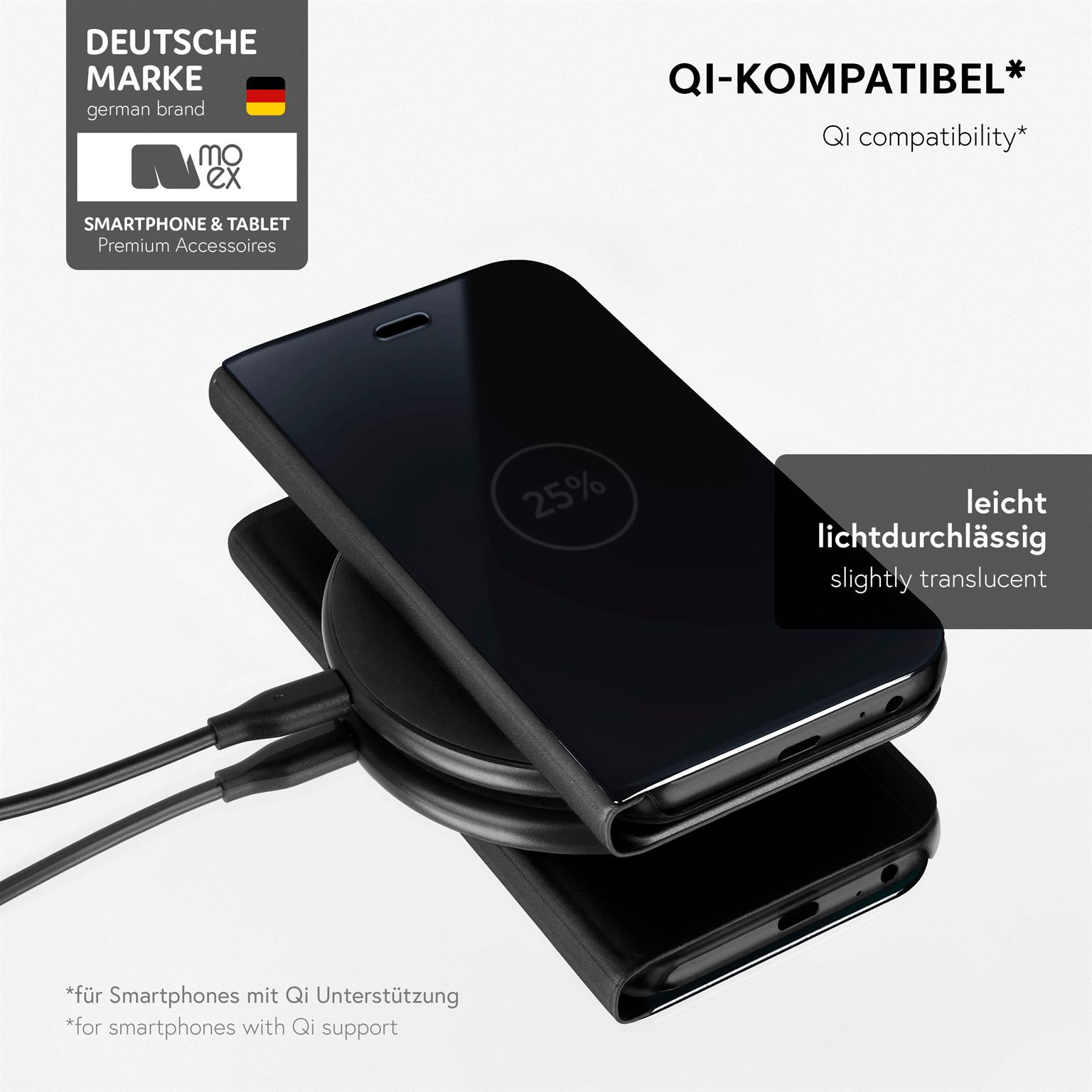 moex Void Case Huawei P20 Lite Klapphülle Hochglanz – Weiteres Produktbild 5