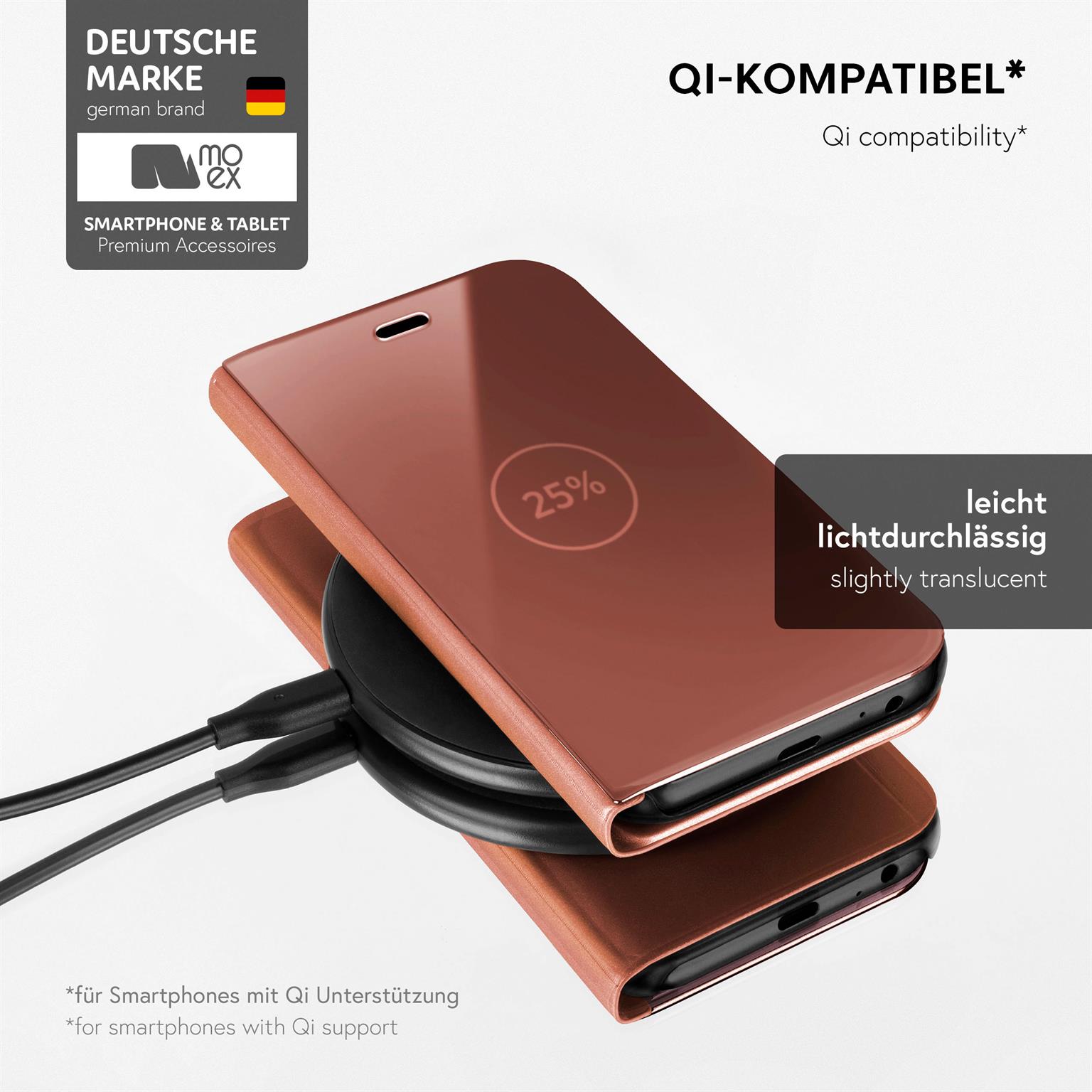moex Void Case Huawei P8 Lite 2017 Klapphülle Hochglanz – Weiteres Produktbild 4