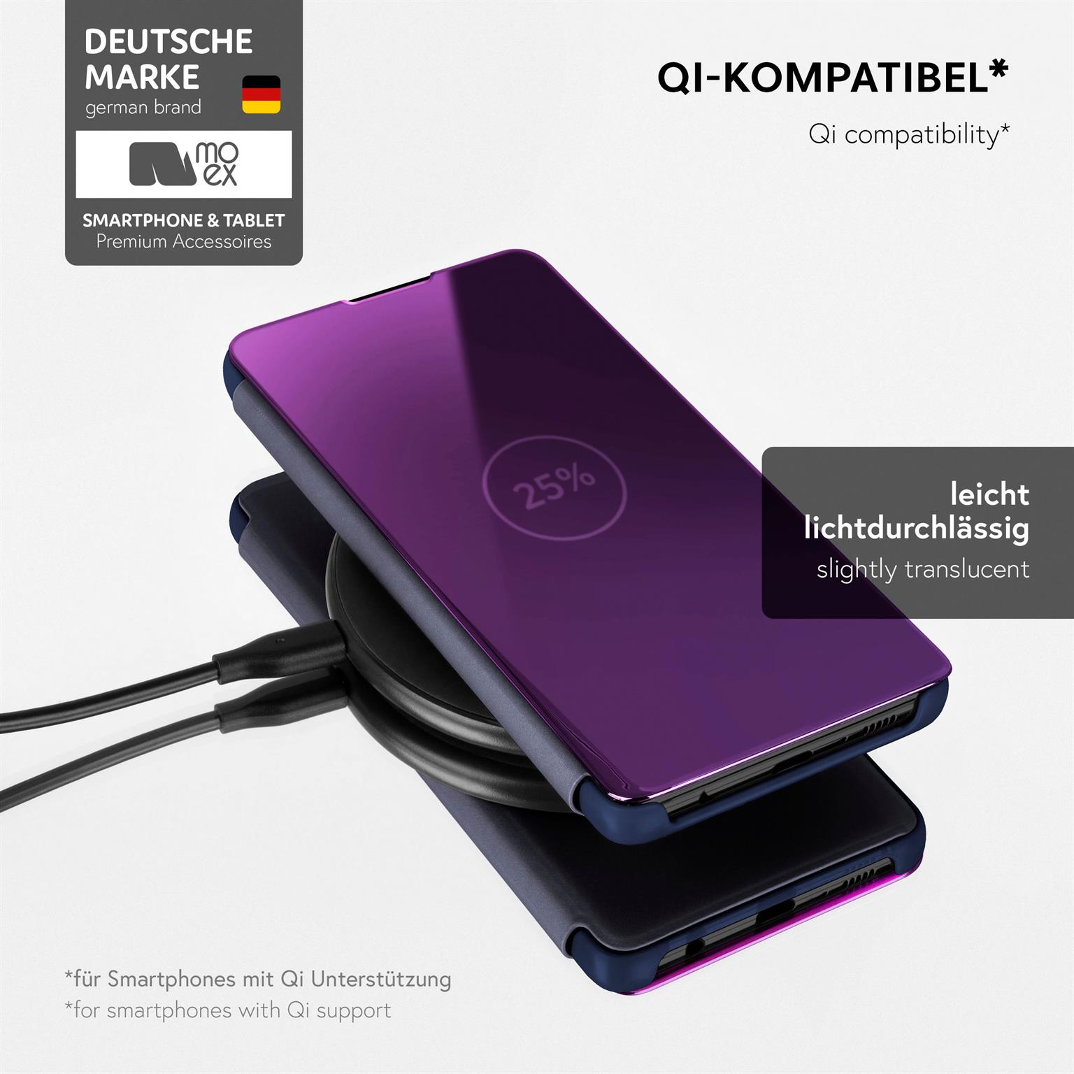 moex Void Case Samsung Galaxy S21 Plus Klapphülle Hochglanz – Weiteres Produktbild 5