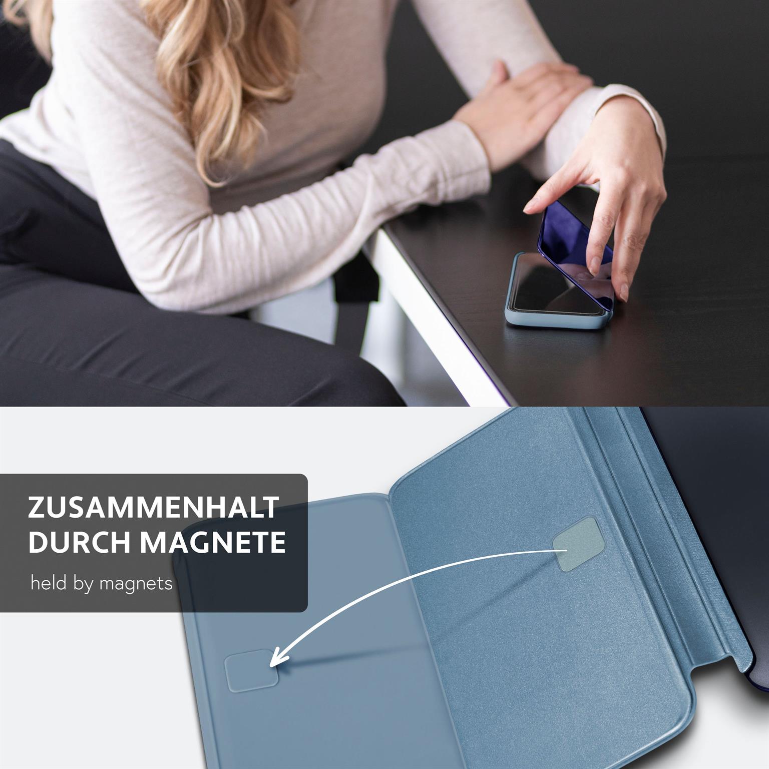 moex Void Case Samsung Galaxy S8 Plus Klapphülle Hochglanz – Weiteres Produktbild 5