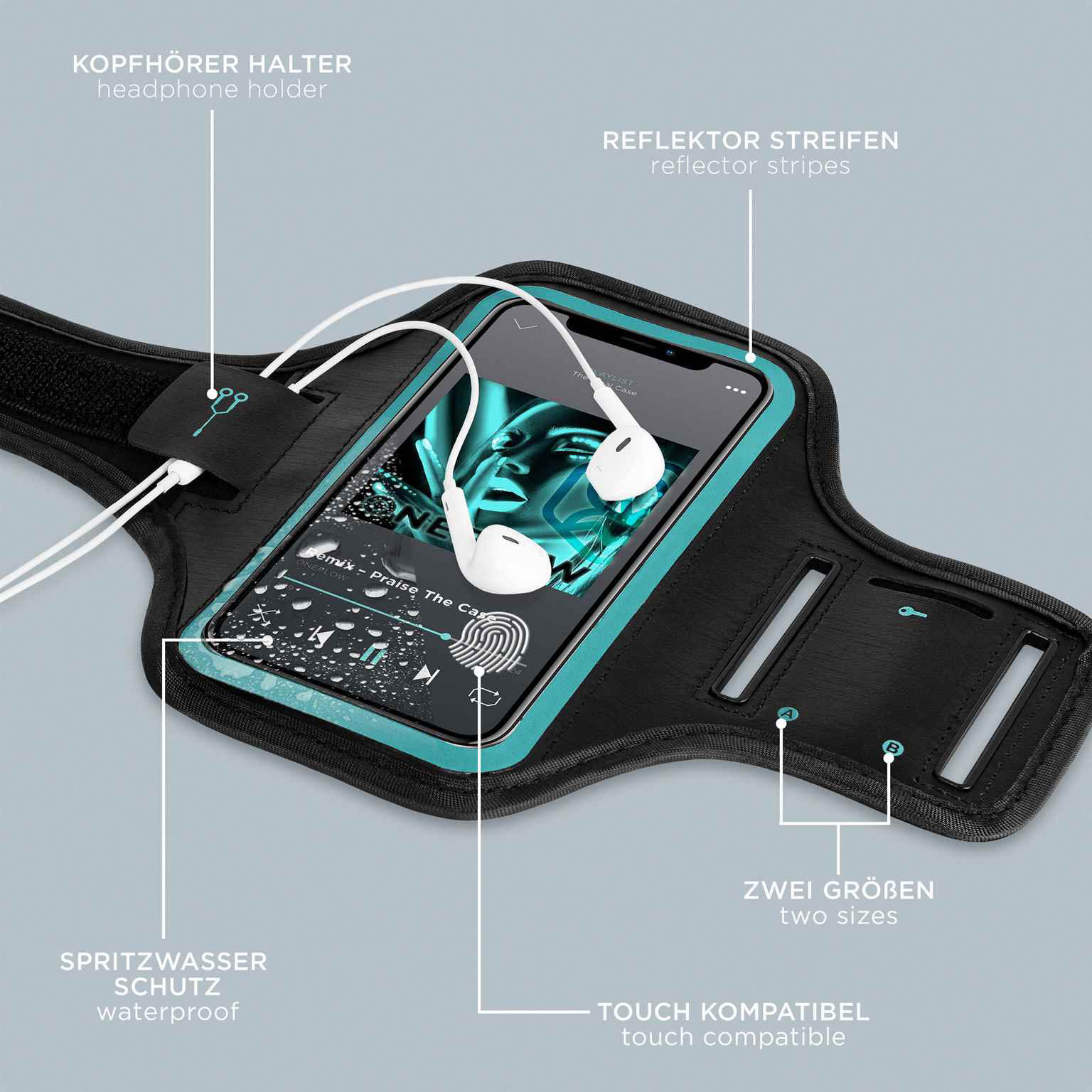 ONEFLOW Workout Case Honor X8a Sportarmband zum Joggen – Weiteres Produktbild 5