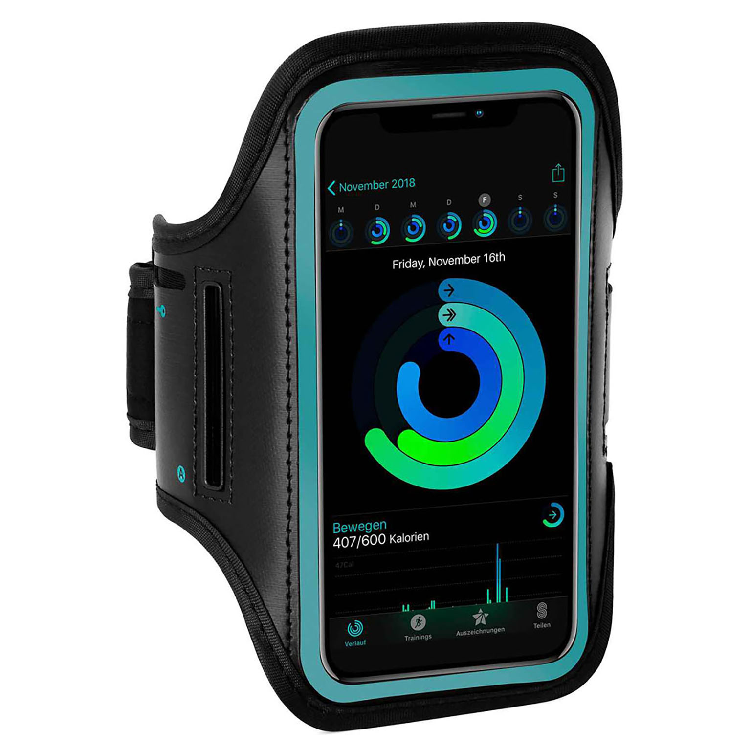 ONEFLOW Workout Case Xiaomi 14T Sportarmband zum Joggen – Blau Schwarz