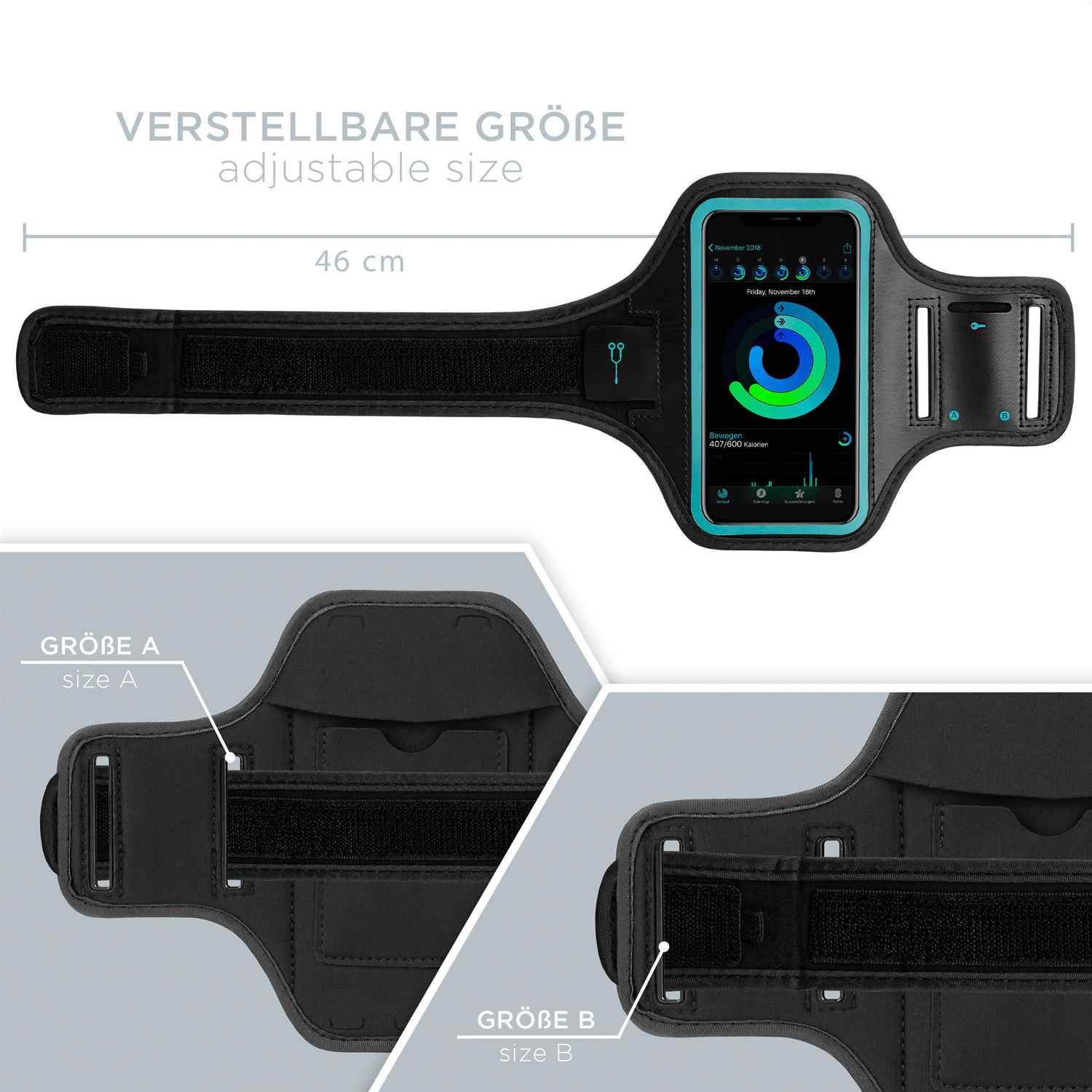 ONEFLOW Workout Case Samsung Galaxy M23 5G Sportarmband zum Joggen – Weiteres Produktbild 4