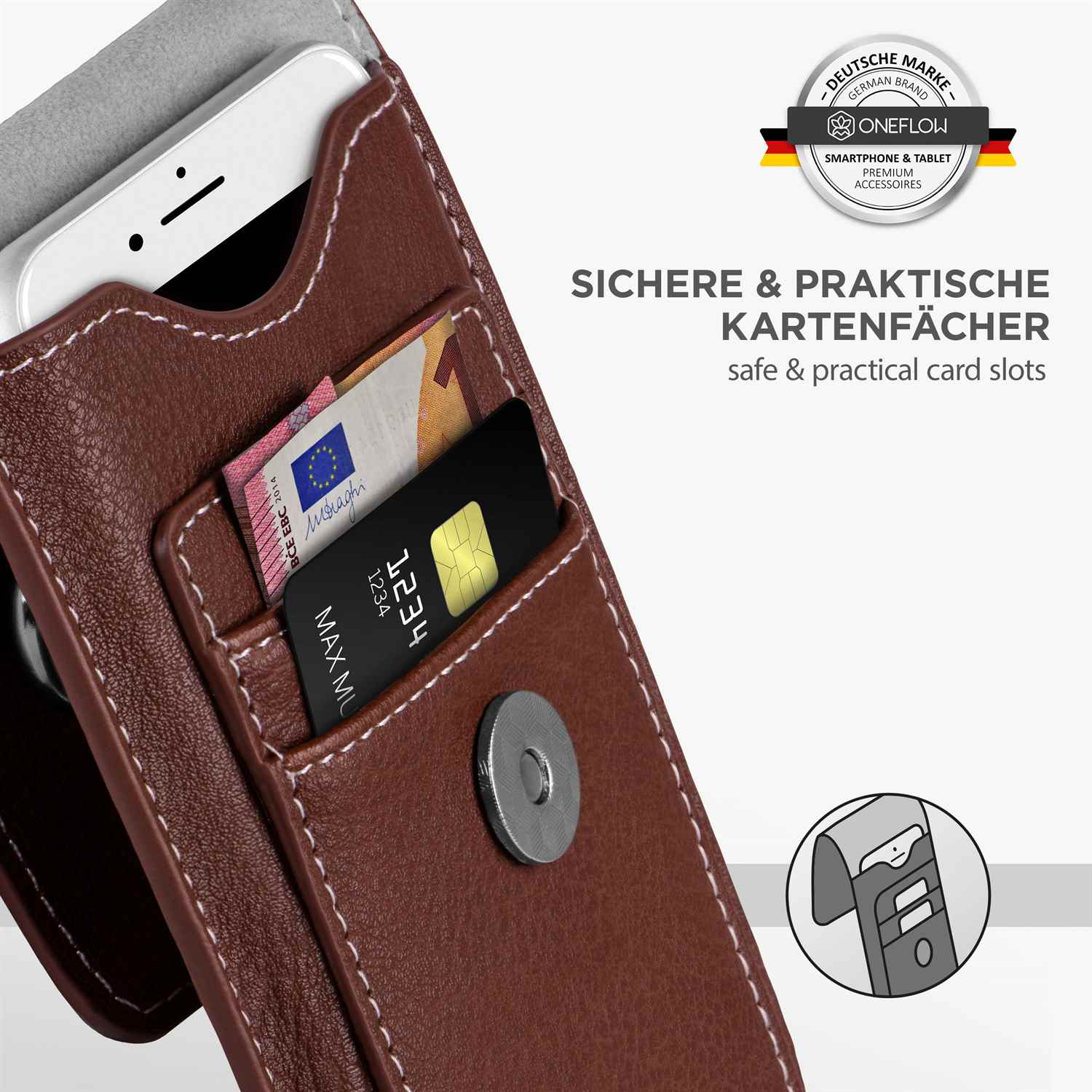 ONEFLOW Zeal Case iPhone 6s Einsteckhülle mit Kartenfach – Weiteres Produktbild 2