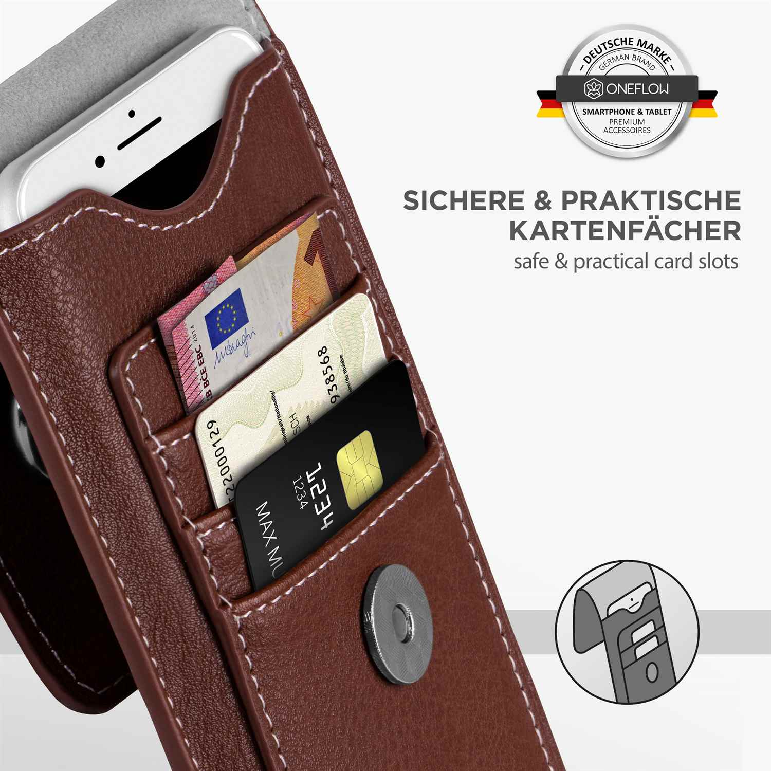 ONEFLOW Zeal Case Google Pixel 7 Einsteckhülle mit Kartenfach – Weiteres Produktbild 2