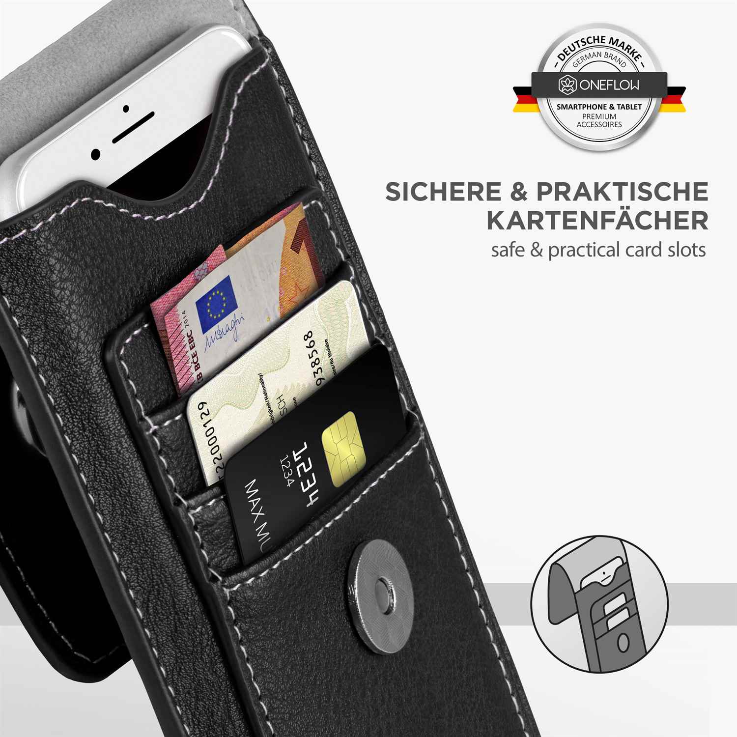 ONEFLOW Zeal Case Sony Xperia 5 III Einsteckhülle mit Kartenfach – Weiteres Produktbild 2