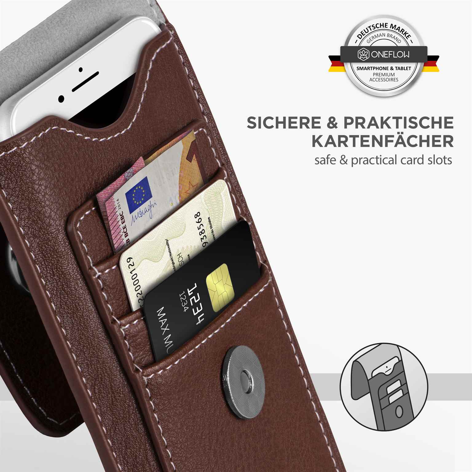 ONEFLOW Zeal Case Samsung Galaxy S24 Plus Einsteckhülle mit Kartenfach – Weiteres Produktbild 3