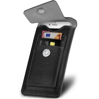 ONEFLOW Zeal Case Samsung Galaxy S4 Mini Einsteckhülle mit Kartenfach – Obsidian