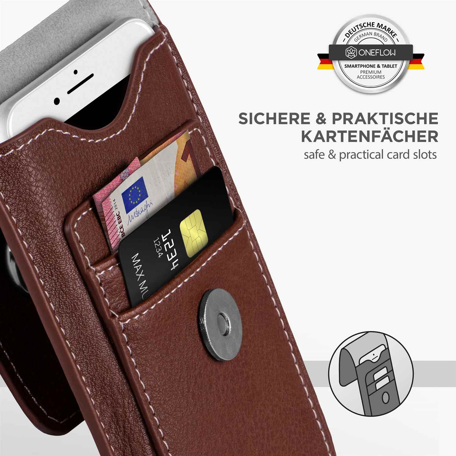 ONEFLOW Zeal Case Google Pixel 5 Einsteckhülle mit Kartenfach – Weiteres Produktbild 2
