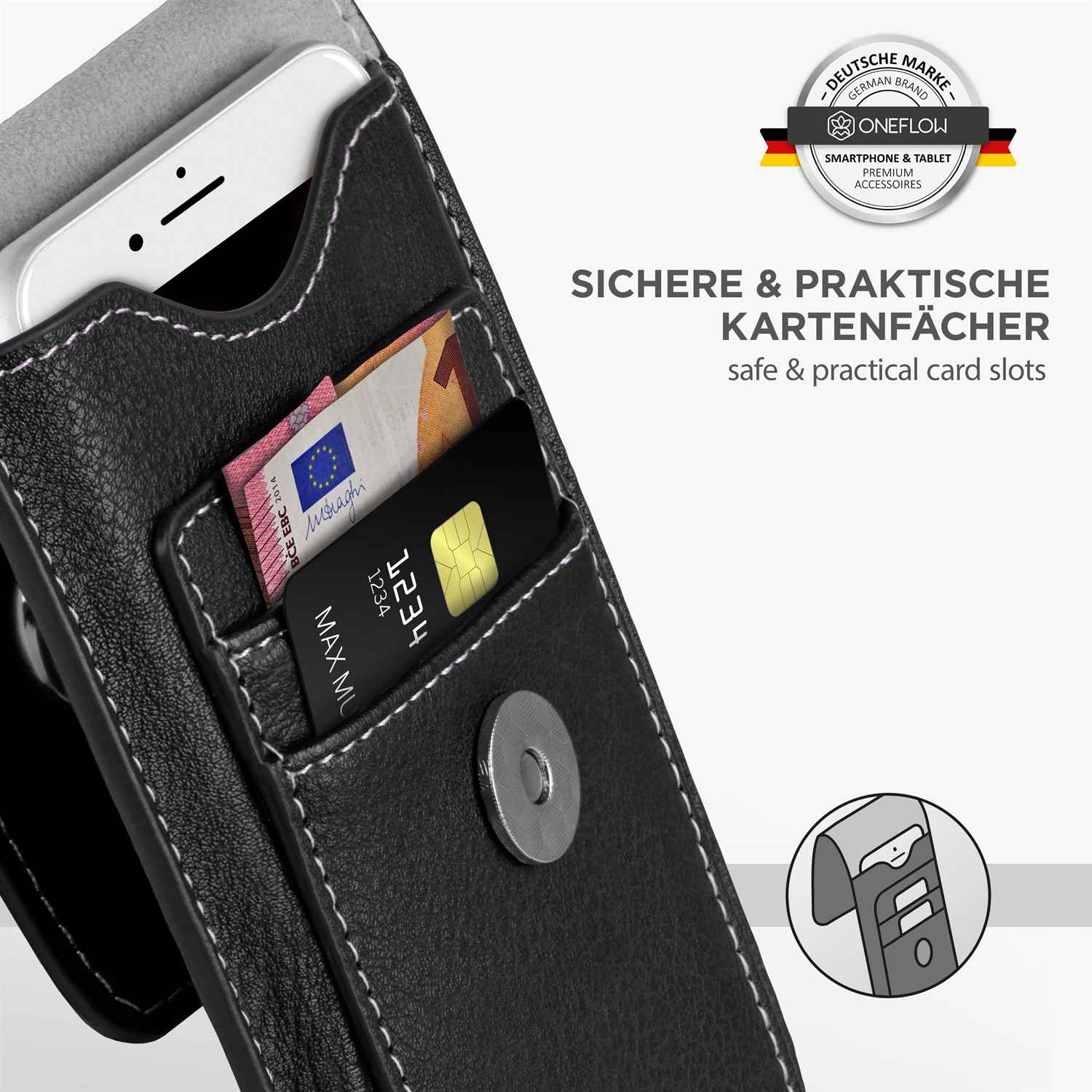 ONEFLOW Zeal Case Sony Xperia Z Einsteckhülle mit Kartenfach – Weiteres Produktbild 2