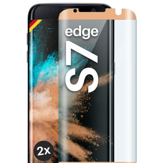 moex CurveProtect S für Samsung Galaxy S7 Edge – Hüllenfreundliche Schutzfolie – Curved 3D Panzerglas – 2x Gold moex CurveProtect S für Samsung Galaxy S7 Edge – Hüllenfreundliche Schutzfolie – Curved 3D Panzerglas – 2x Gold