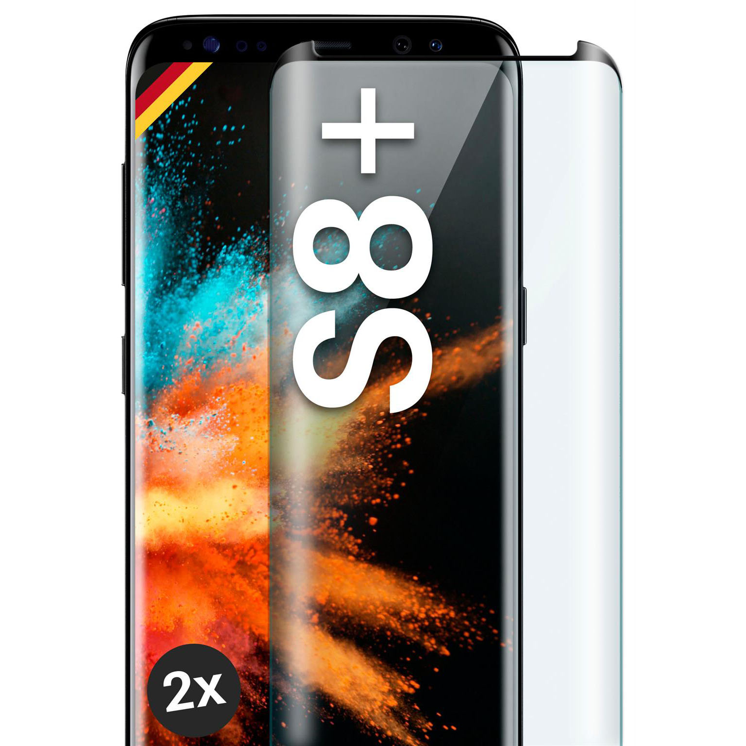 moex CurveProtect S für Samsung Galaxy S8 Plus – Hüllenfreundliche Schutzfolie – Curved 3D Panzerglas – Weiteres Produktbild 1 moex CurveProtect S für Samsung Galaxy S8 Plus – Hüllenfreundliche Schutzfolie – Curved 3D Panzerglas – Weiteres Produktbild 1