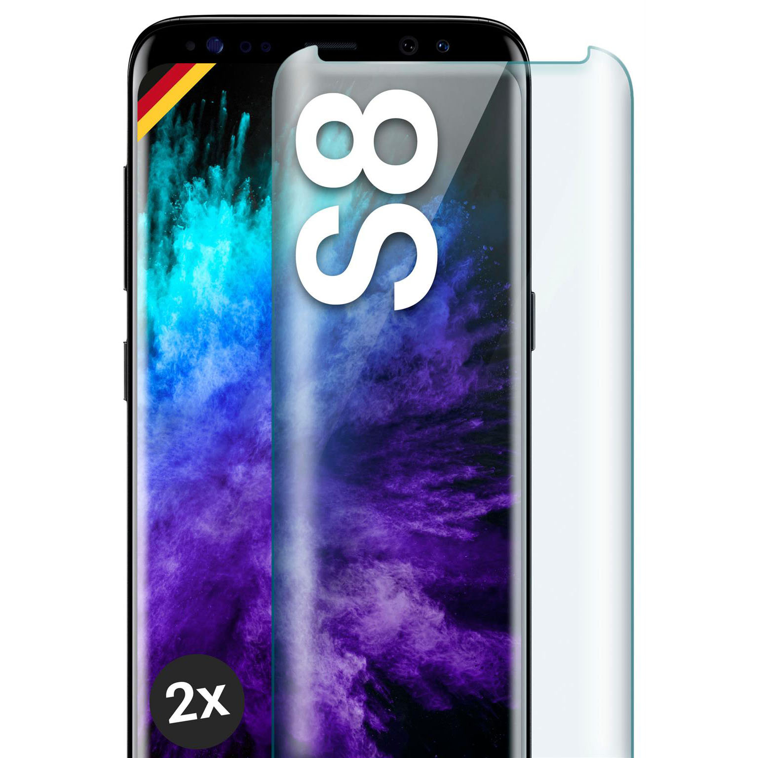 moex CurveProtect S für Samsung Galaxy S8 – Hüllenfreundliche Schutzfolie – Curved 3D Panzerglas – Weiteres Produktbild 1 moex CurveProtect S für Samsung Galaxy S8 – Hüllenfreundliche Schutzfolie – Curved 3D Panzerglas – Weiteres Produktbild 1