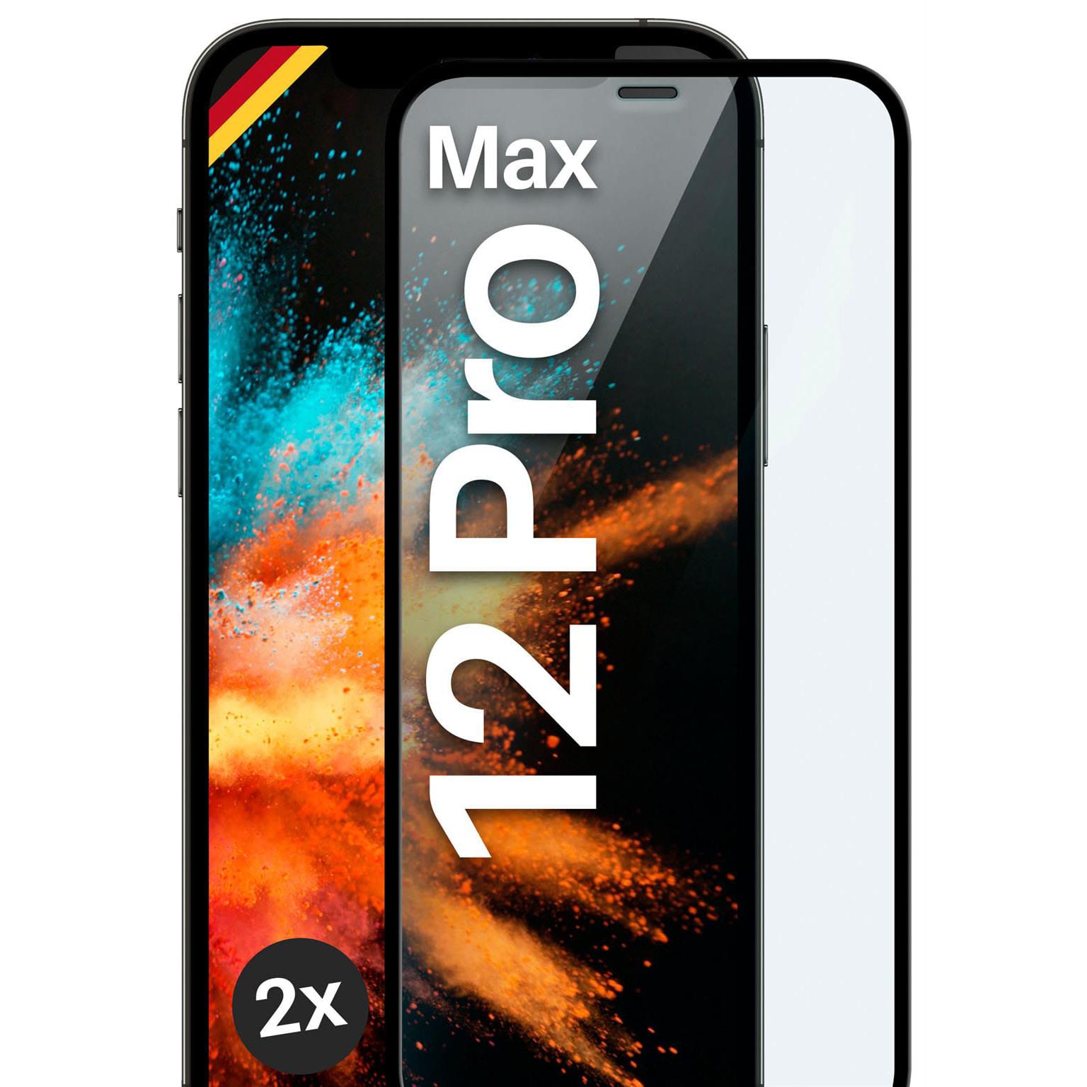moex CurveProtect iPhone 12 Pro Max Panzerglas 3D Full Screen – 2x Black moex CurveProtect iPhone 12 Pro Max Panzerglas 3D Full Screen – 2x Black