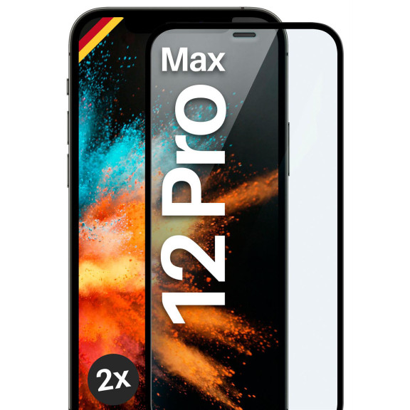 moex CurveProtect iPhone 12 Pro Max Panzerglas 3D Full Screen – Weiteres Produktbild 1