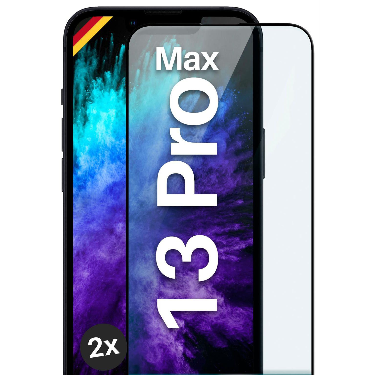 moex CurveProtect iPhone 13 Pro Max Panzerglas 3D Full Screen – Weiteres Produktbild 1 moex CurveProtect iPhone 13 Pro Max Panzerglas 3D Full Screen – Weiteres Produktbild 1
