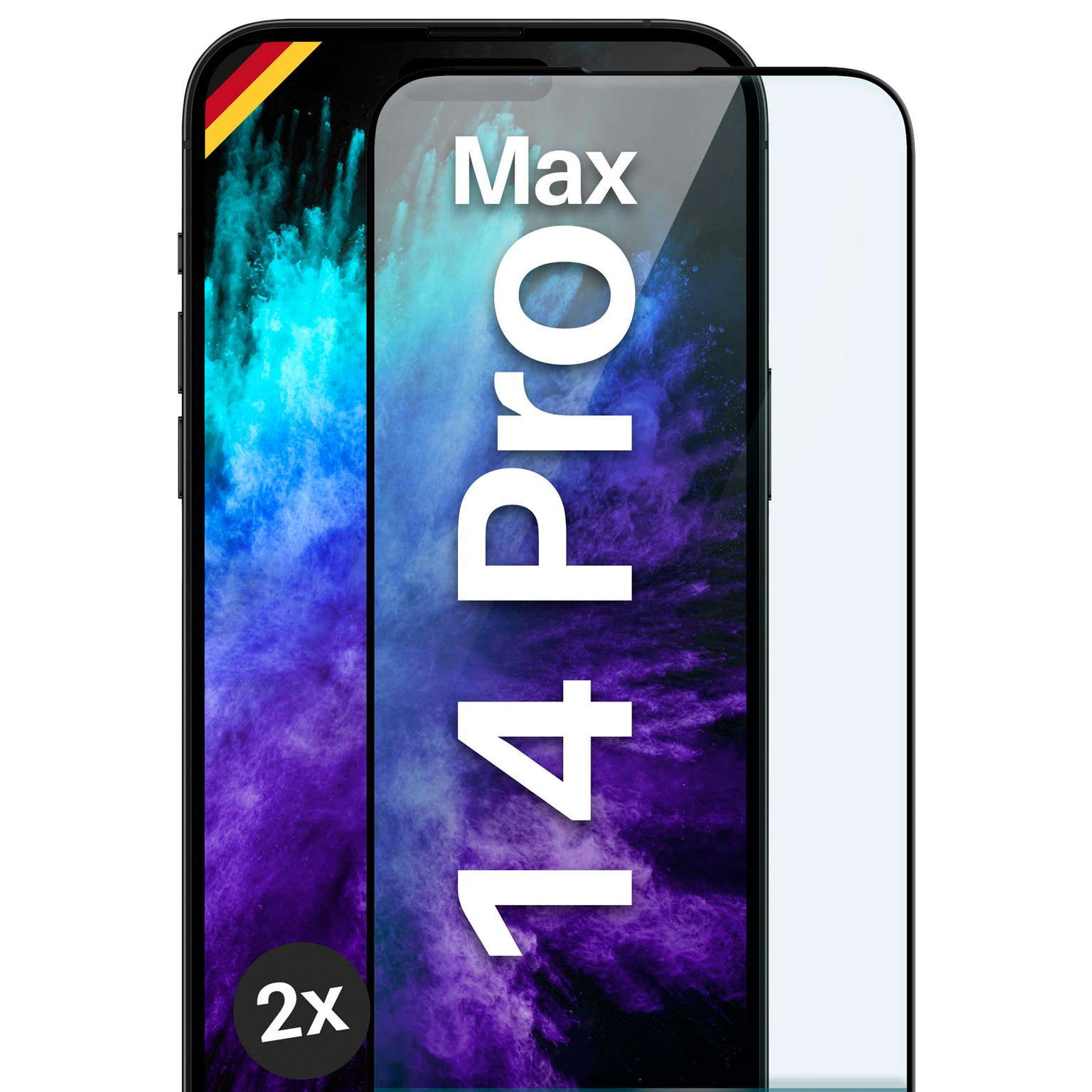 moex CurveProtect iPhone 14 Pro Max Panzerglas 3D Full Screen – Weiteres Produktbild 1 moex CurveProtect iPhone 14 Pro Max Panzerglas 3D Full Screen – Weiteres Produktbild 1