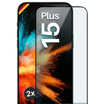 moex CurveProtect iPhone 15 Plus Panzerglas 3D Full Screen – 2x Black