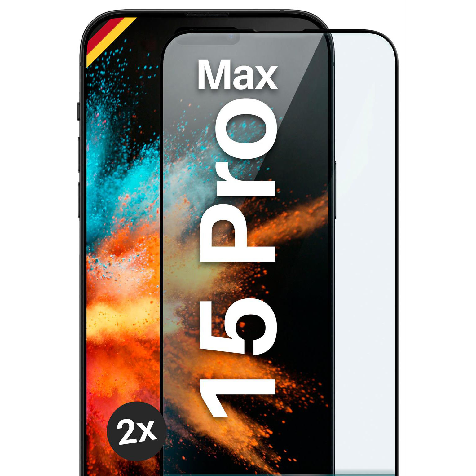 moex CurveProtect iPhone 15 Pro Max Panzerglas 3D Full Screen – Weiteres Produktbild 1 moex CurveProtect iPhone 15 Pro Max Panzerglas 3D Full Screen – Weiteres Produktbild 1