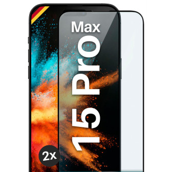 moex CurveProtect iPhone 15 Pro Max Panzerglas 3D Full Screen – 2x Black