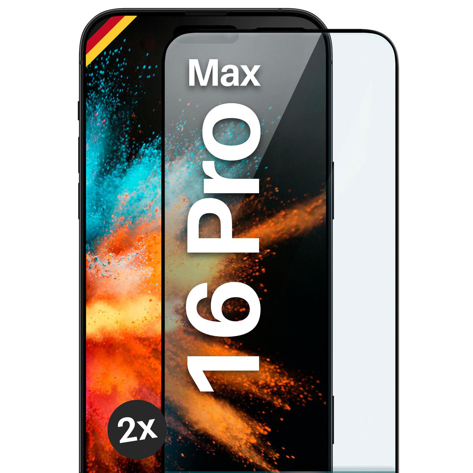 moex CurveProtect iPhone 16 Pro Max Panzerglas 3D Full Screen – Weiteres Produktbild 1 moex CurveProtect iPhone 16 Pro Max Panzerglas 3D Full Screen – Weiteres Produktbild 1