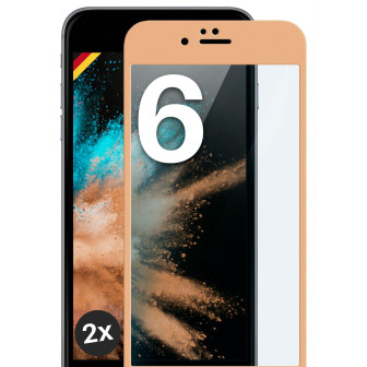 moex moex CurveProtect iPhone 6 Panzerglas 3D Full Screen – 2x Gold