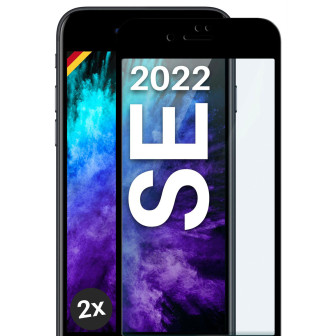 moex CurveProtect iPhone SE (2022) Panzerglas 3D Full Screen – 2x Black