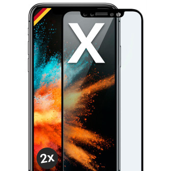moex CurveProtect iPhone X Panzerglas 3D Full Screen – 2x Black