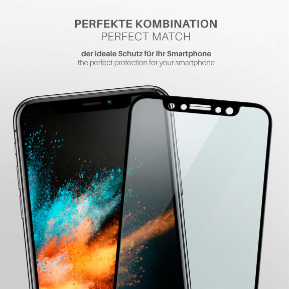 moex CurveProtect iPhone X Panzerglas 3D Full Screen – Weiteres Produktbild 3