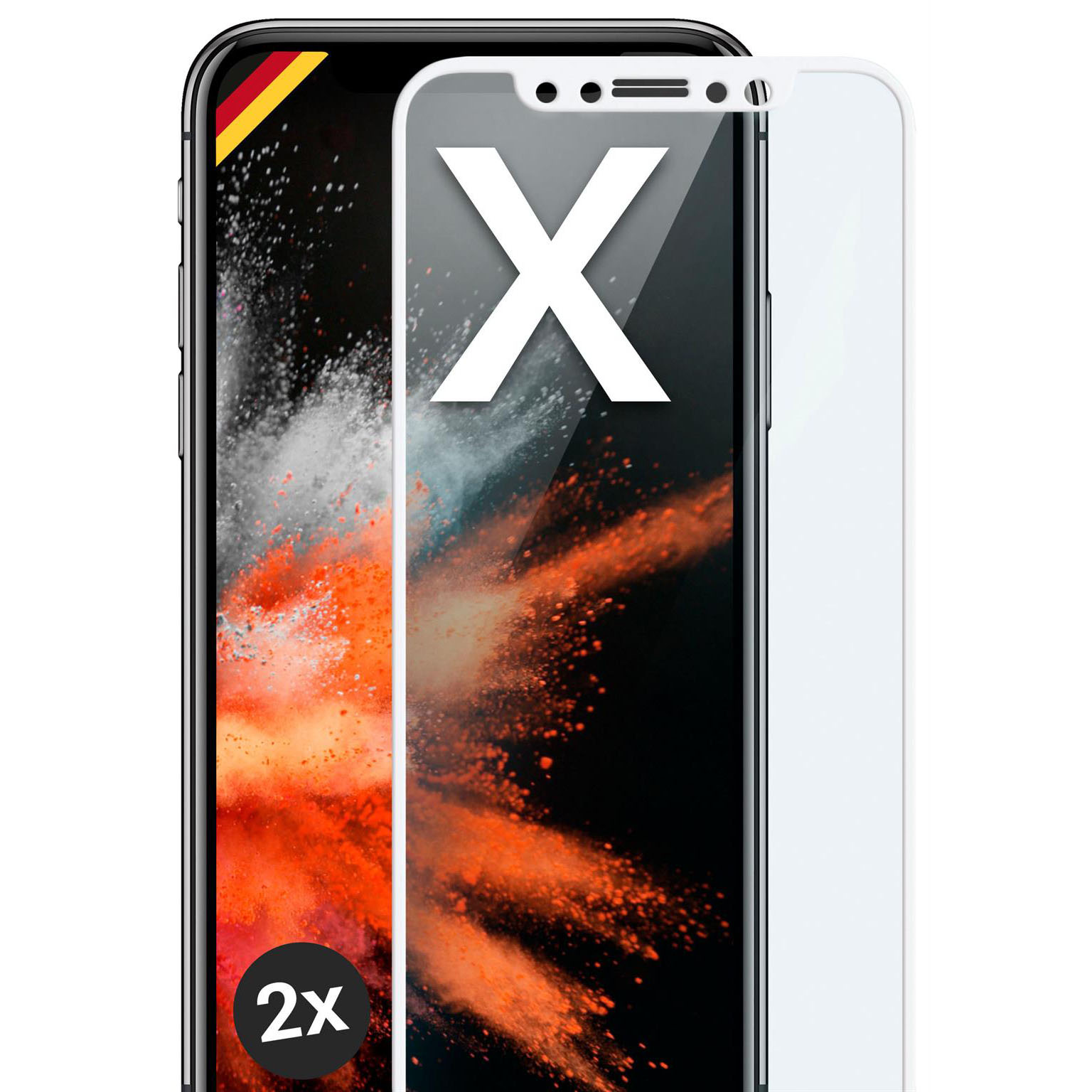 moex CurveProtect iPhone X Panzerglas 3D Full Screen – Weiteres Produktbild 1 moex CurveProtect iPhone X Panzerglas 3D Full Screen – Weiteres Produktbild 1