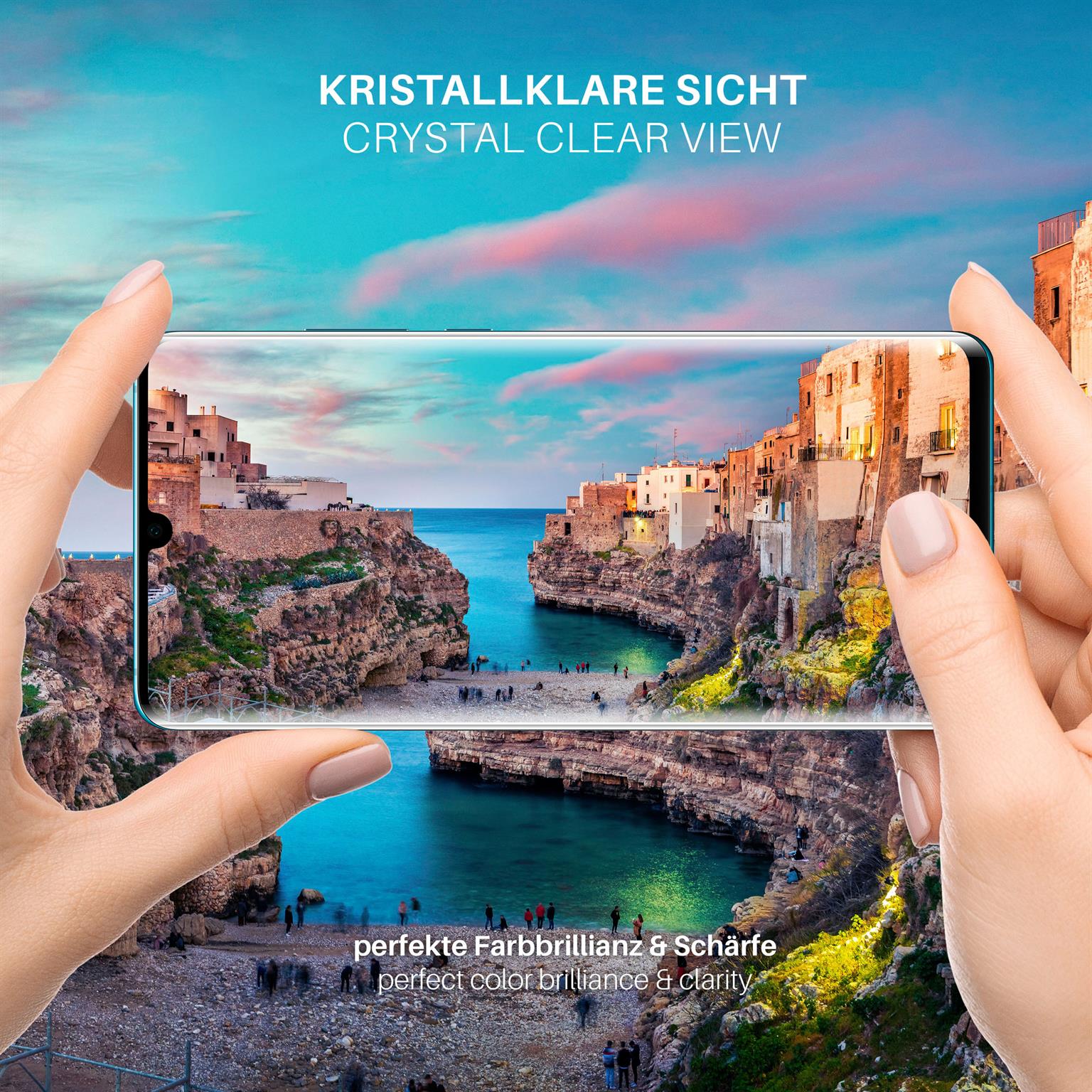 moex CurveProtect Huawei P30 Pro Panzerglas 3D Full Screen – Weiteres Produktbild 5