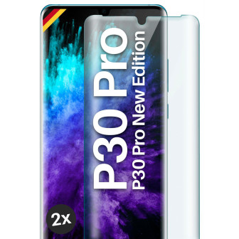 moex moex CurveProtect Huawei P30 Pro New Edition Panzerglas 3D Full Screen – 2x Clear