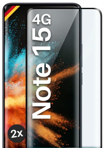 moex CurveProtect Redmi Note 15 (4G) Panzerglas 3D Full Screen – 2x Black moex CurveProtect Redmi Note 15 (4G) Panzerglas 3D Full Screen – 2x Black
