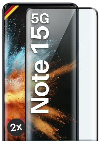 moex CurveProtect Redmi Note 15 5G Panzerglas 3D Full Screen – 2x Black