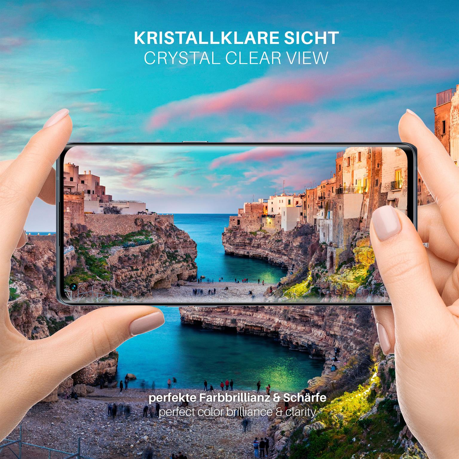 moex CurveProtect Oppo Find X3 Neo Panzerglas 3D Full Screen – Weiteres Produktbild 4