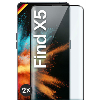 moex CurveProtect Oppo Find X5 Panzerglas 3D Full Screen – 2x Black