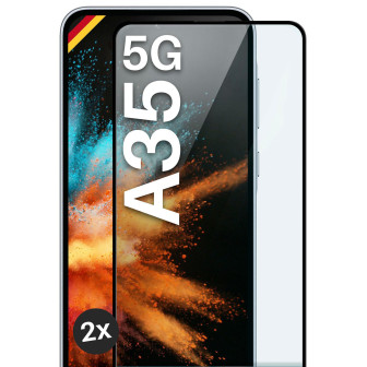 moex CurveProtect Samsung Galaxy A35 5G Panzerglas 3D Full Screen – 2x Black