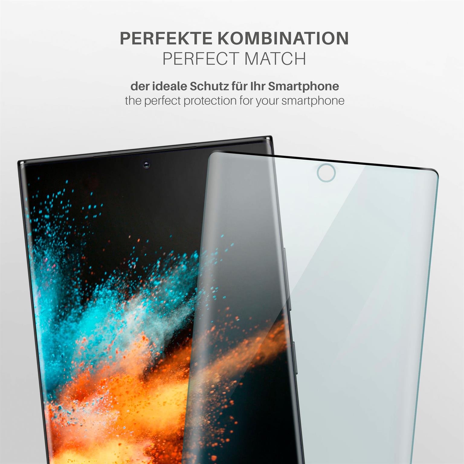 moex CurveProtect Samsung Galaxy Note 20 Ultra 5G Panzerglas 3D Full Screen – Weiteres Produktbild 2