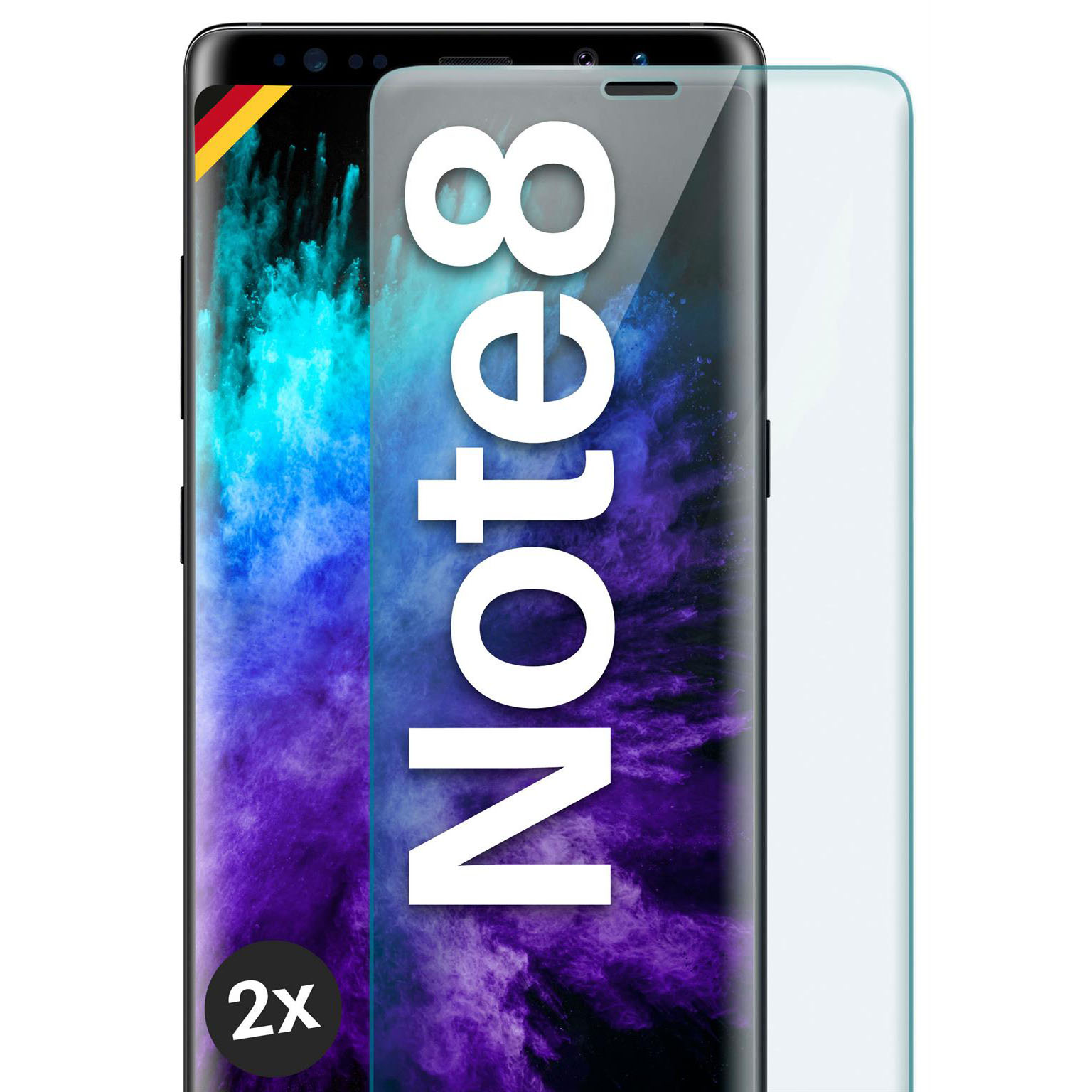moex CurveProtect Samsung Galaxy Note 8 Panzerglas 3D Full Screen