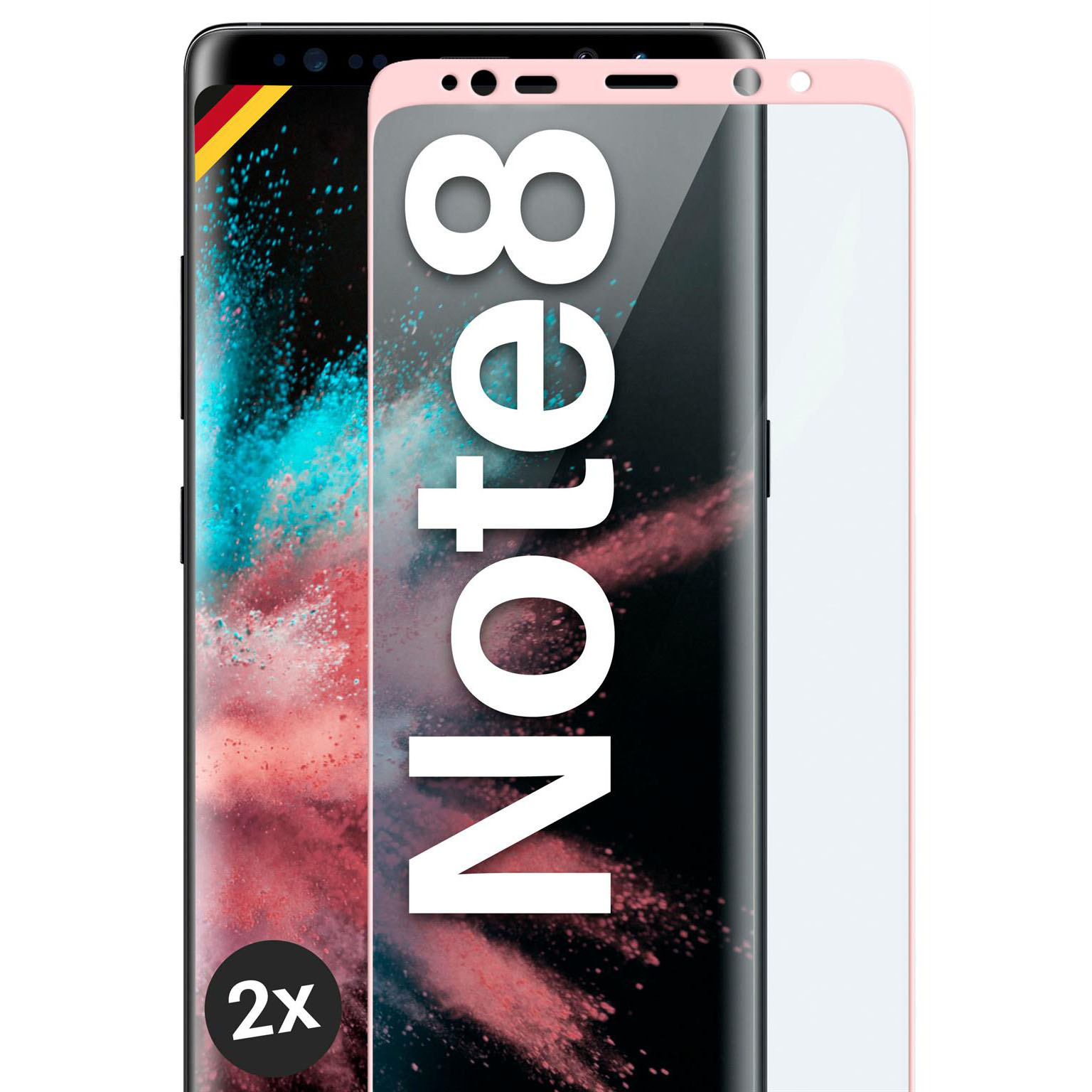 moex CurveProtect Samsung Galaxy Note 8 Panzerglas 3D Full Screen
