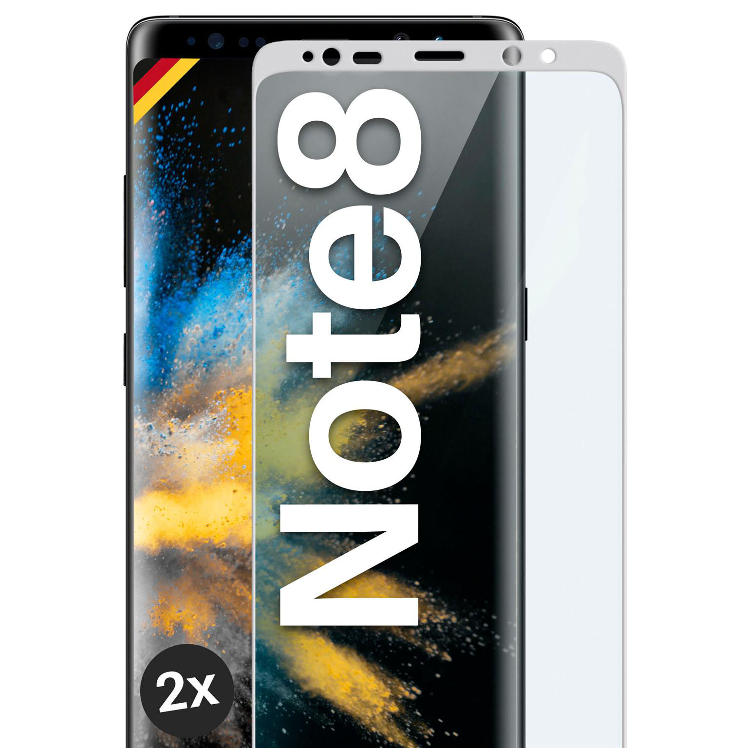 moex CurveProtect Samsung Galaxy Note 8 Panzerglas 3D Full Screen