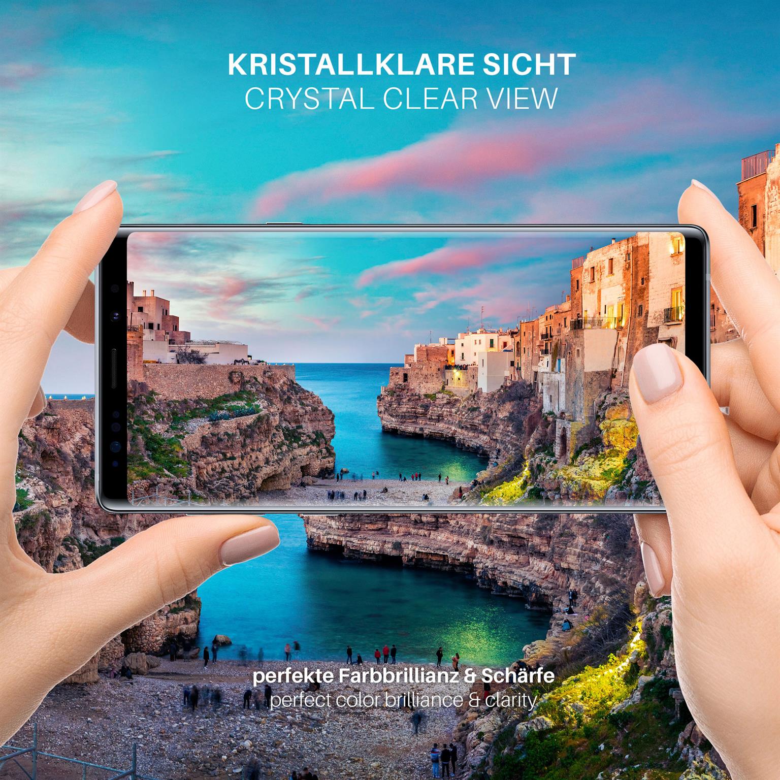 moex CurveProtect Samsung Galaxy Note 9 Panzerglas 3D Full Screen – Weiteres Produktbild 4