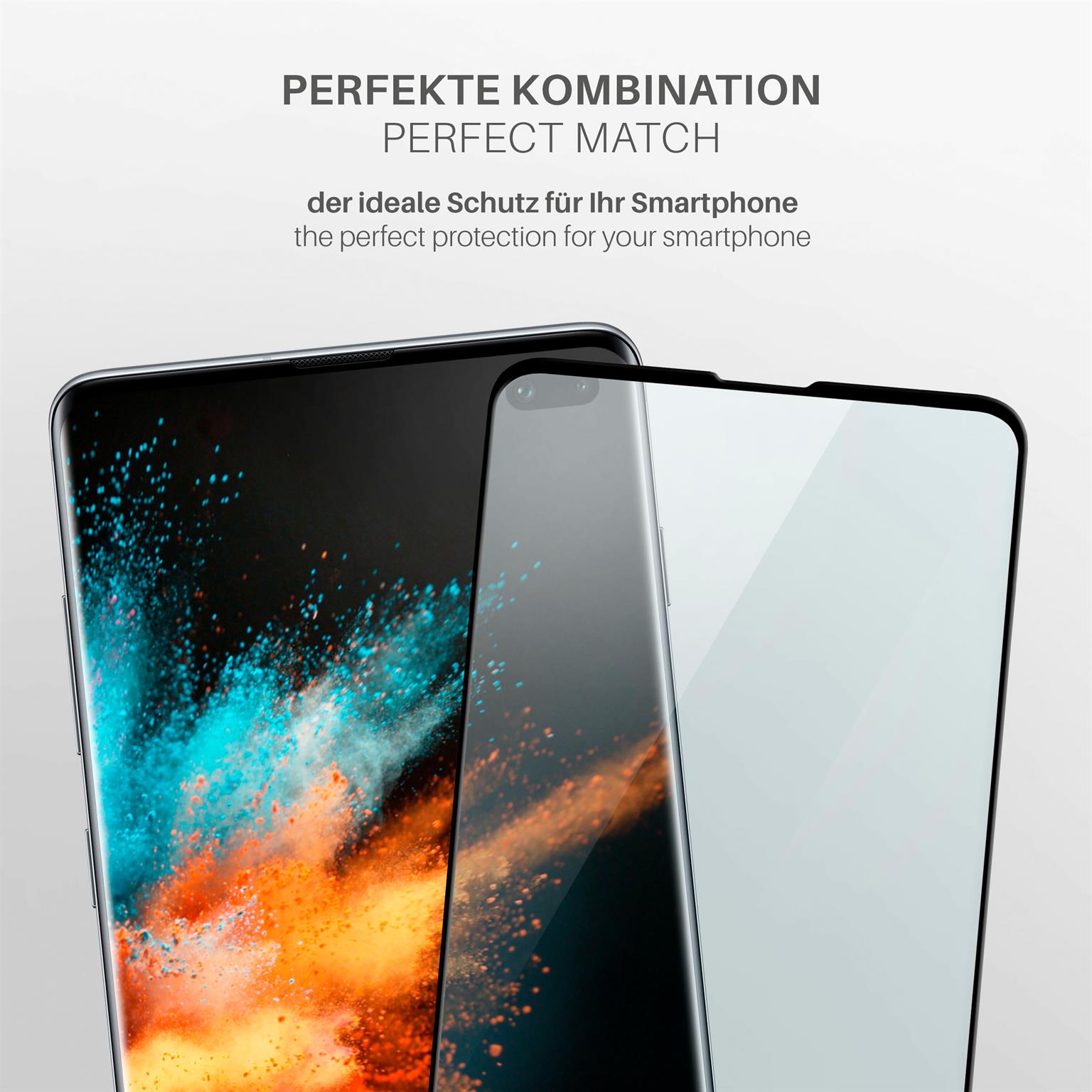 moex CurveProtect Samsung Galaxy S10 Plus Panzerglas 3D Full Screen – Weiteres Produktbild 2