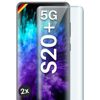 moex CurveProtect Samsung Galaxy S20 Plus 5G Panzerglas 3D Full Screen – 2x Clear